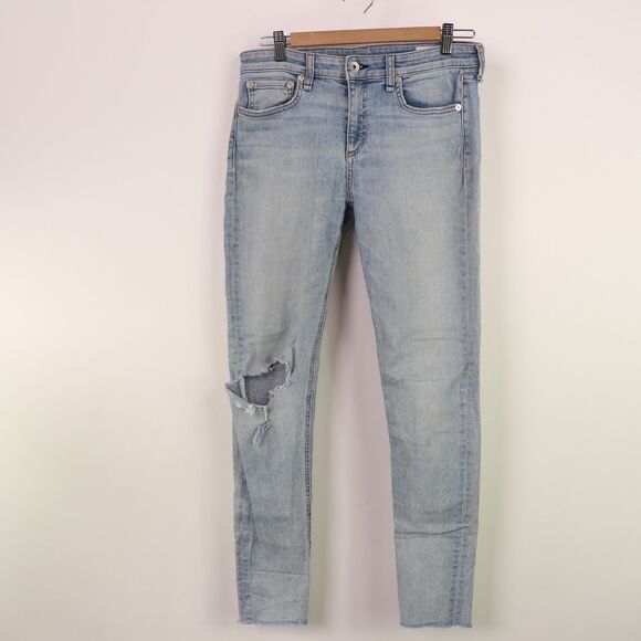 Rag & Bone Cate Mid Rise Distressed Skinny Jeans size 28 - Picture 1 of 5